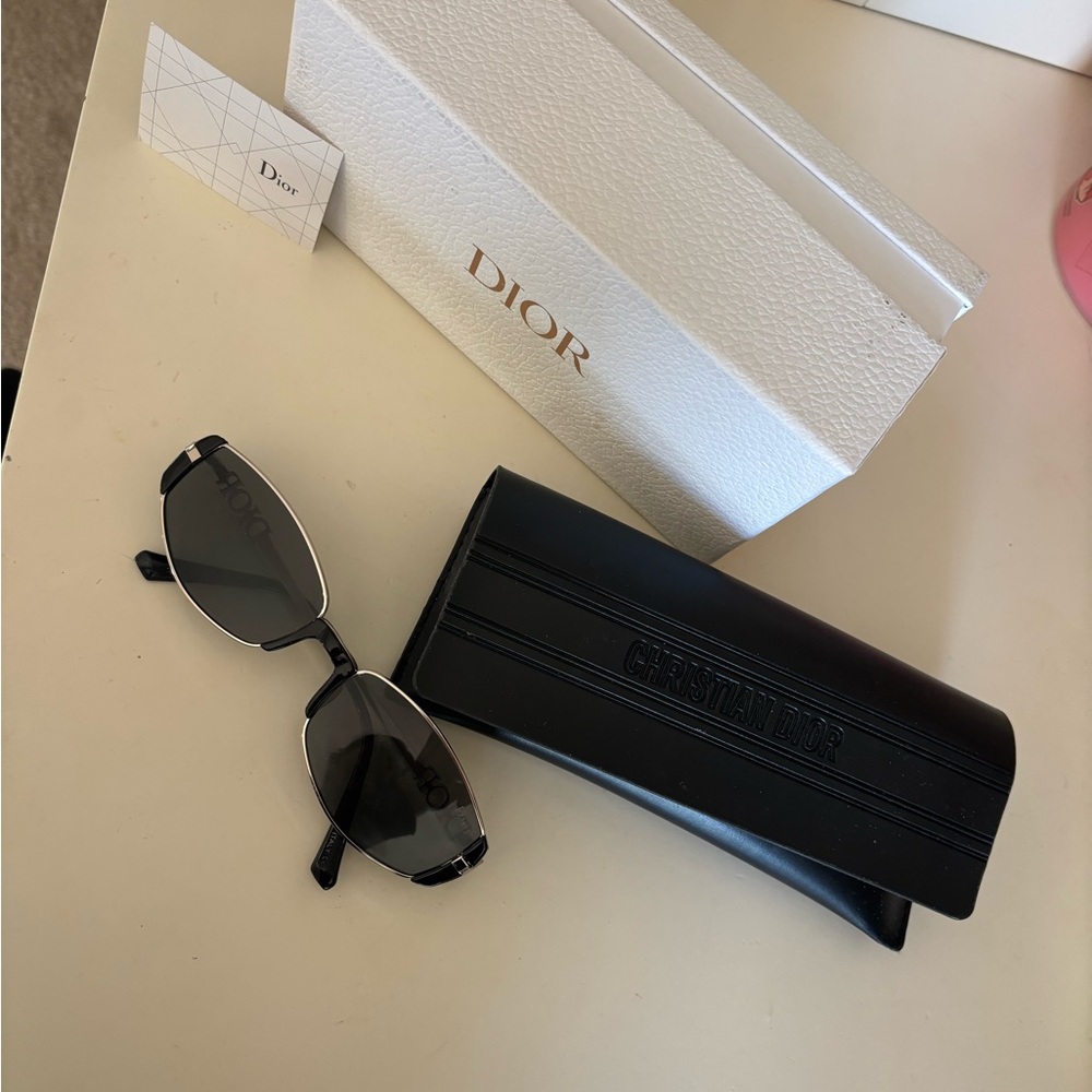 Dior Black and Silver Sunglasses